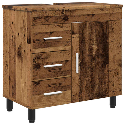 Badkamer Waskom Oud hout 60 x 35 x 60 cm Bewerkt hout