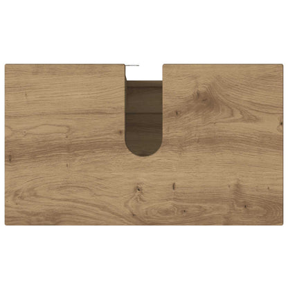 Badkamer Waskom Artisanaal eiken 60 x 35 x 60 cm Bewerkt hout