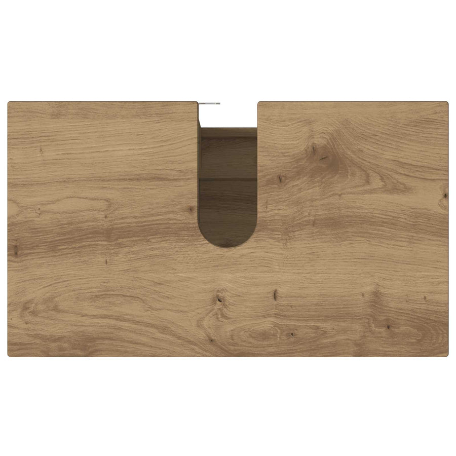 Badkamer Waskom Artisanaal eiken 60 x 35 x 60 cm Bewerkt hout