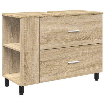 Opbergkast onder de wastafel Sonoma eiken 80 x 35 x 60 cm