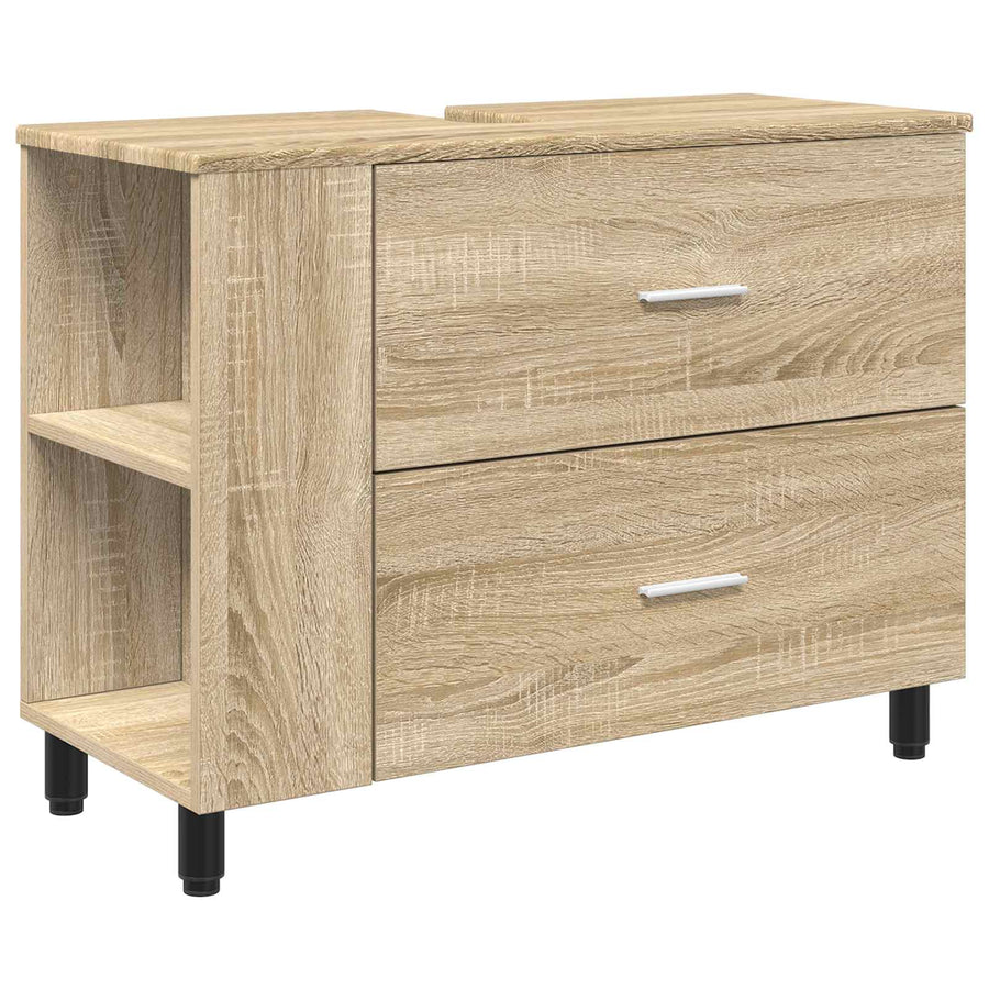 Opbergkast onder de wastafel Sonoma eiken 80 x 35 x 60 cm