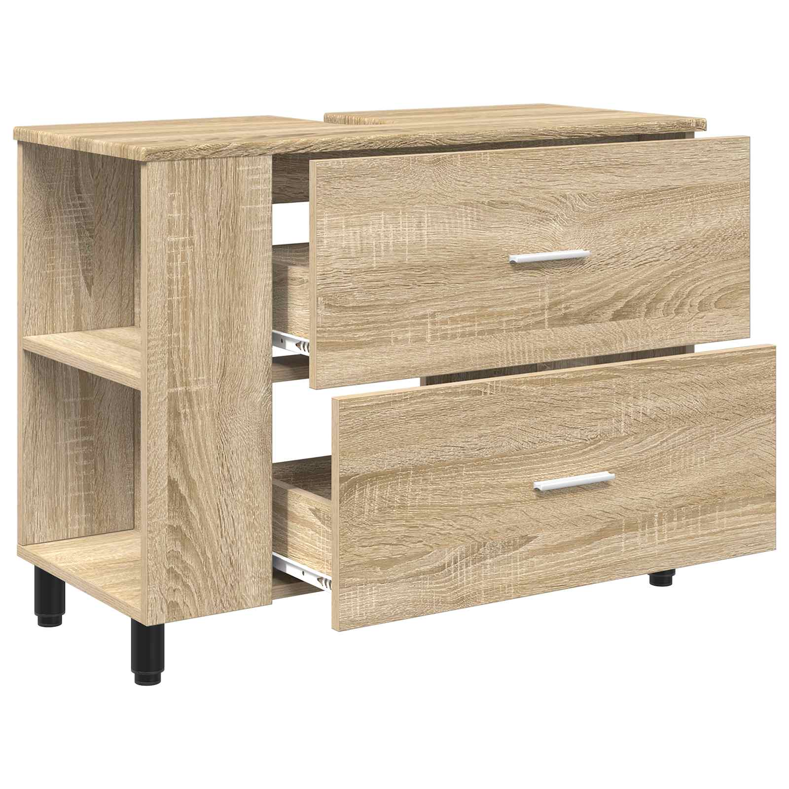 Opbergkast onder de wastafel Sonoma eiken 80 x 35 x 60 cm