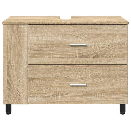 Opbergkast onder de wastafel Sonoma eiken 80 x 35 x 60 cm