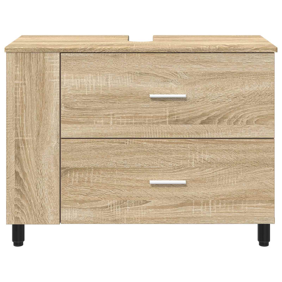 Opbergkast onder de wastafel Sonoma eiken 80 x 35 x 60 cm