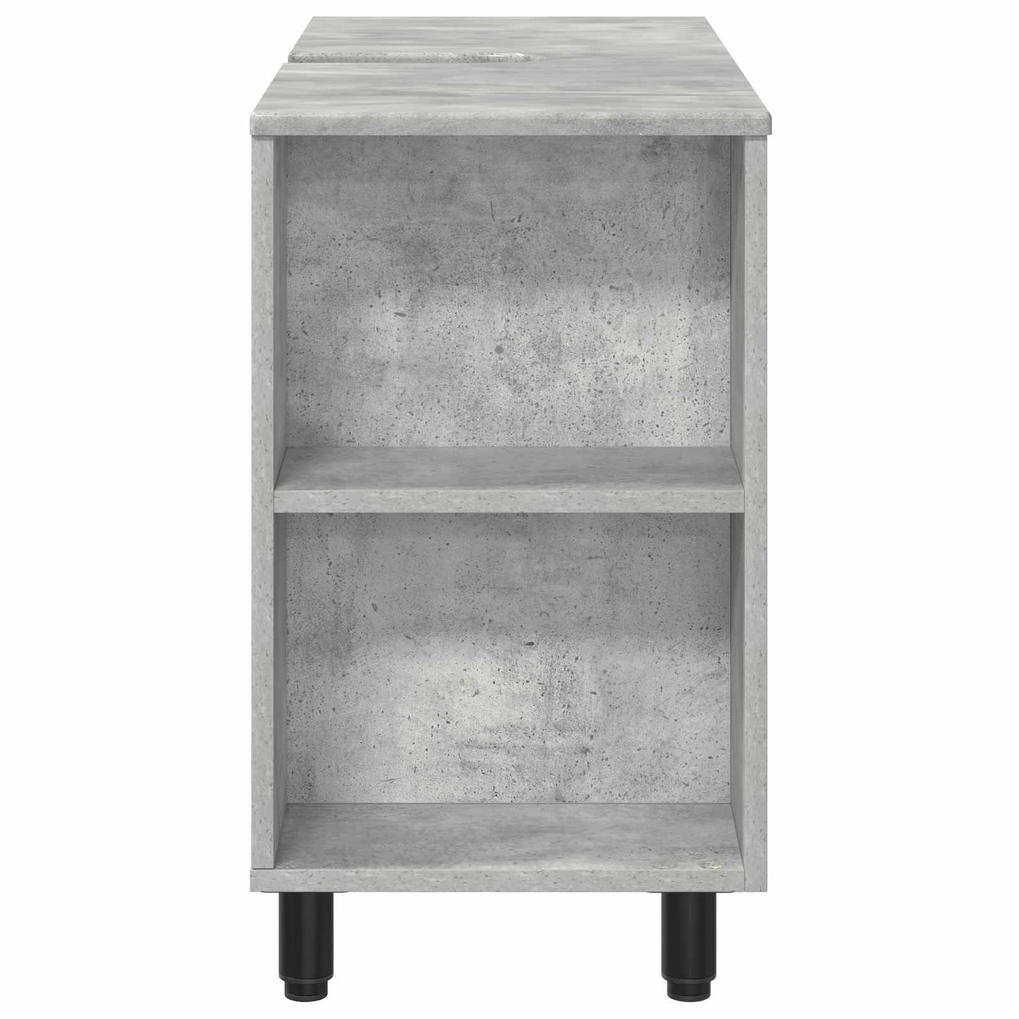 Badkamer Waskom Betongrijs 80 x 35 x 60 cm Bewerkt hout