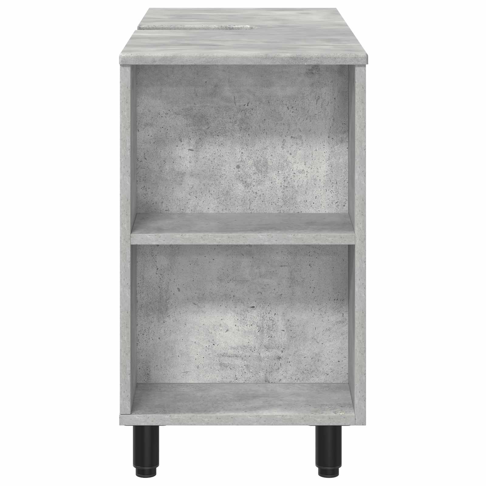 Badkamer Waskom Betongrijs 80 x 35 x 60 cm Bewerkt hout