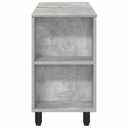 Badkamer Waskom Betongrijs 80 x 35 x 60 cm Bewerkt hout