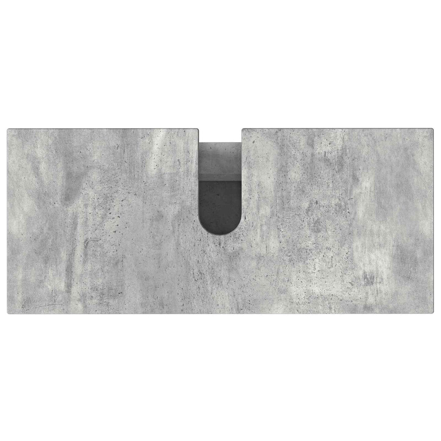 Badkamer Waskom Betongrijs 80 x 35 x 60 cm Bewerkt hout