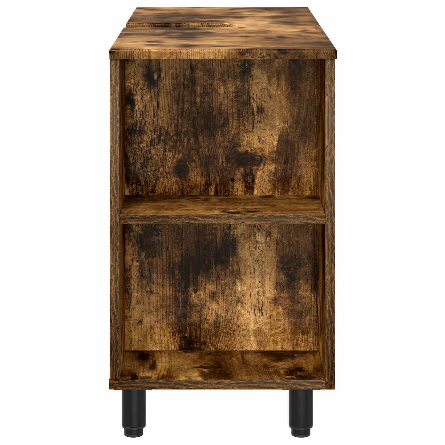 Badkamer Waskom Gerookt eiken 80 x 35 x 60 cm Bewerkt hout