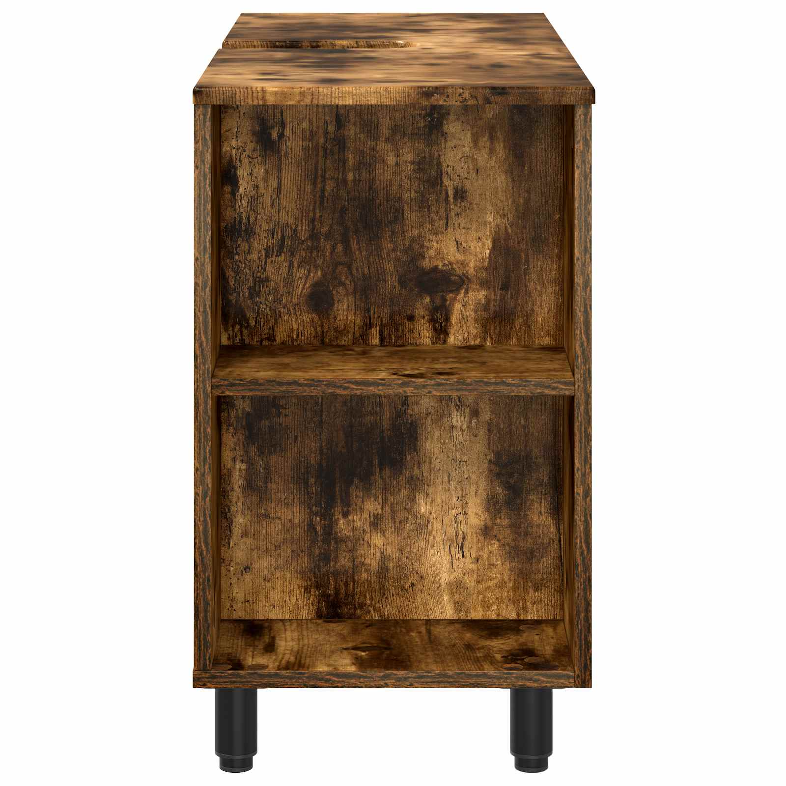 Badkamer Waskom Gerookt eiken 80 x 35 x 60 cm Bewerkt hout