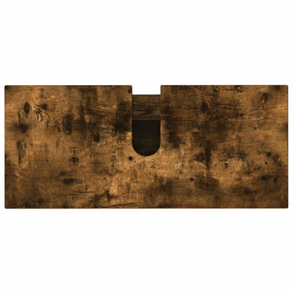 Badkamer Waskom Gerookt eiken 80 x 35 x 60 cm Bewerkt hout