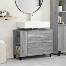 Badkamer Waskom Grijs Sonoma 80 x 35 x 60 cm Bewerkt hout