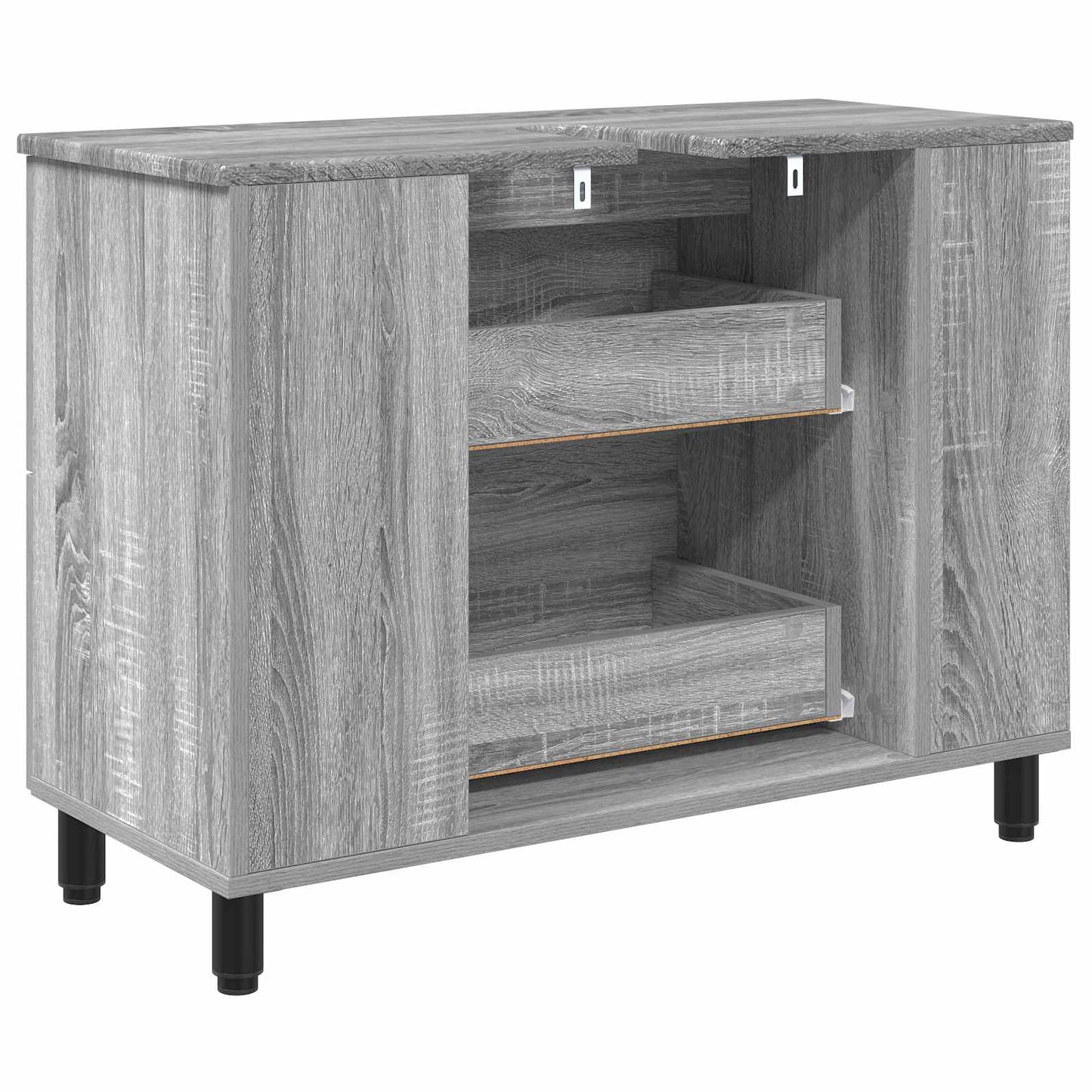 Badkamer Waskom Grijs Sonoma 80 x 35 x 60 cm Bewerkt hout