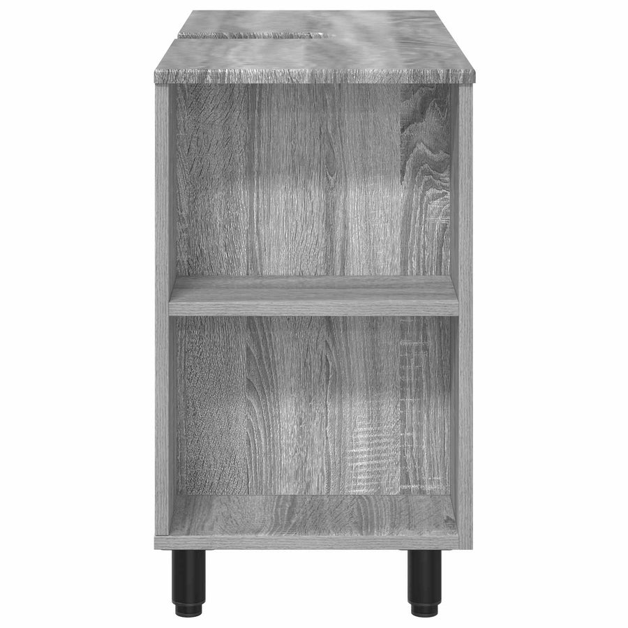 Badkamer Waskom Grijs Sonoma 80 x 35 x 60 cm Bewerkt hout