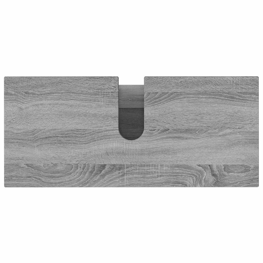 Badkamer Waskom Grijs Sonoma 80 x 35 x 60 cm Bewerkt hout