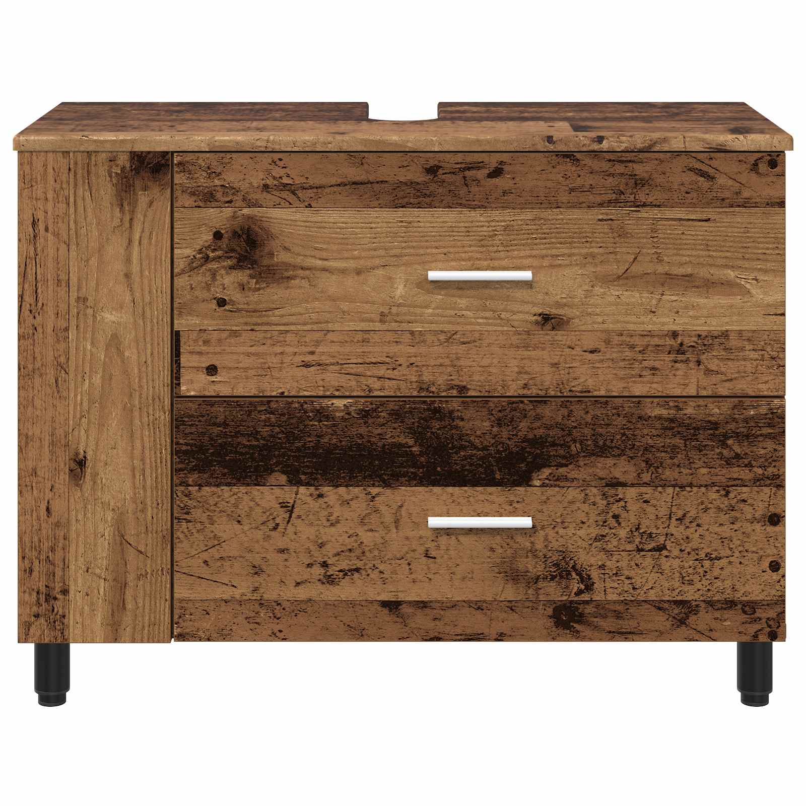 Badkamer Waskom Oud hout 80 x 35 x 60 cm Bewerkt hout