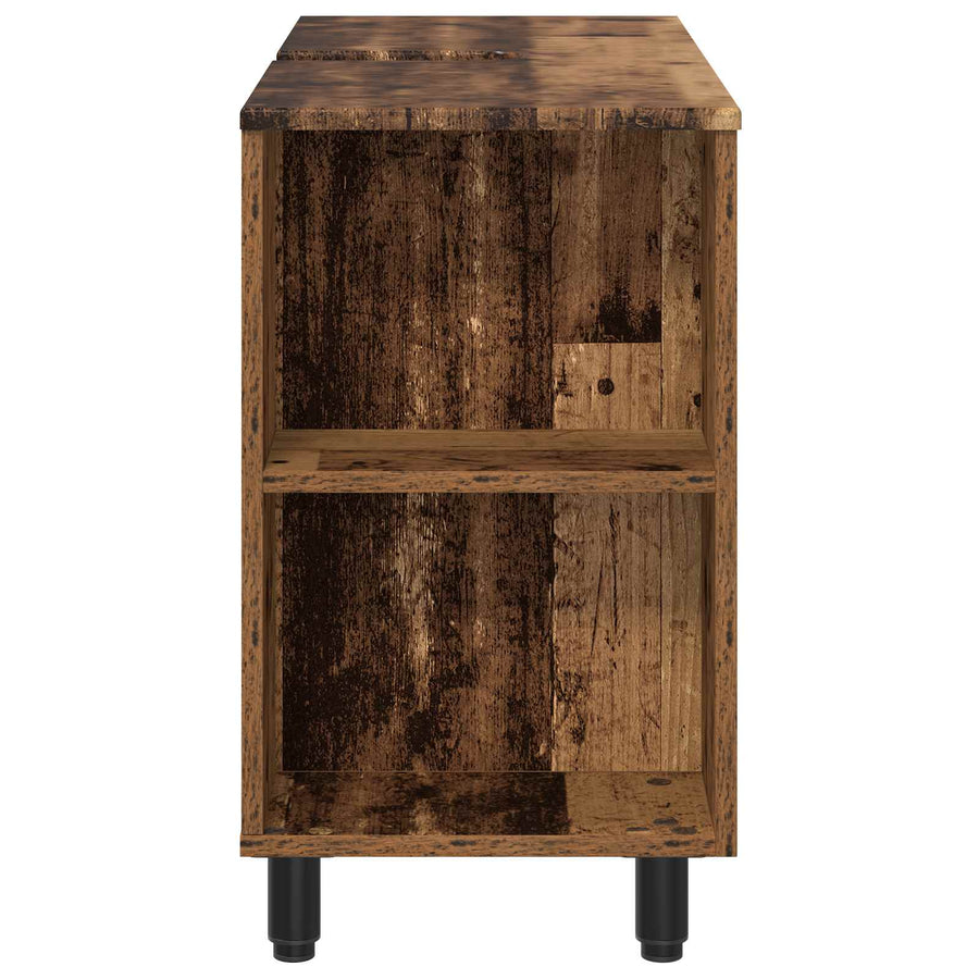 Badkamer Waskom Oud hout 80 x 35 x 60 cm Bewerkt hout
