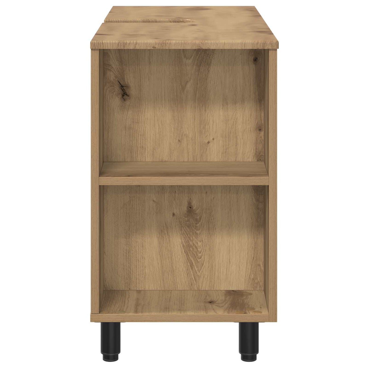 Badkamer Waskom Artisanaal eiken 80 x 35 x 60 cm Bewerkt hout
