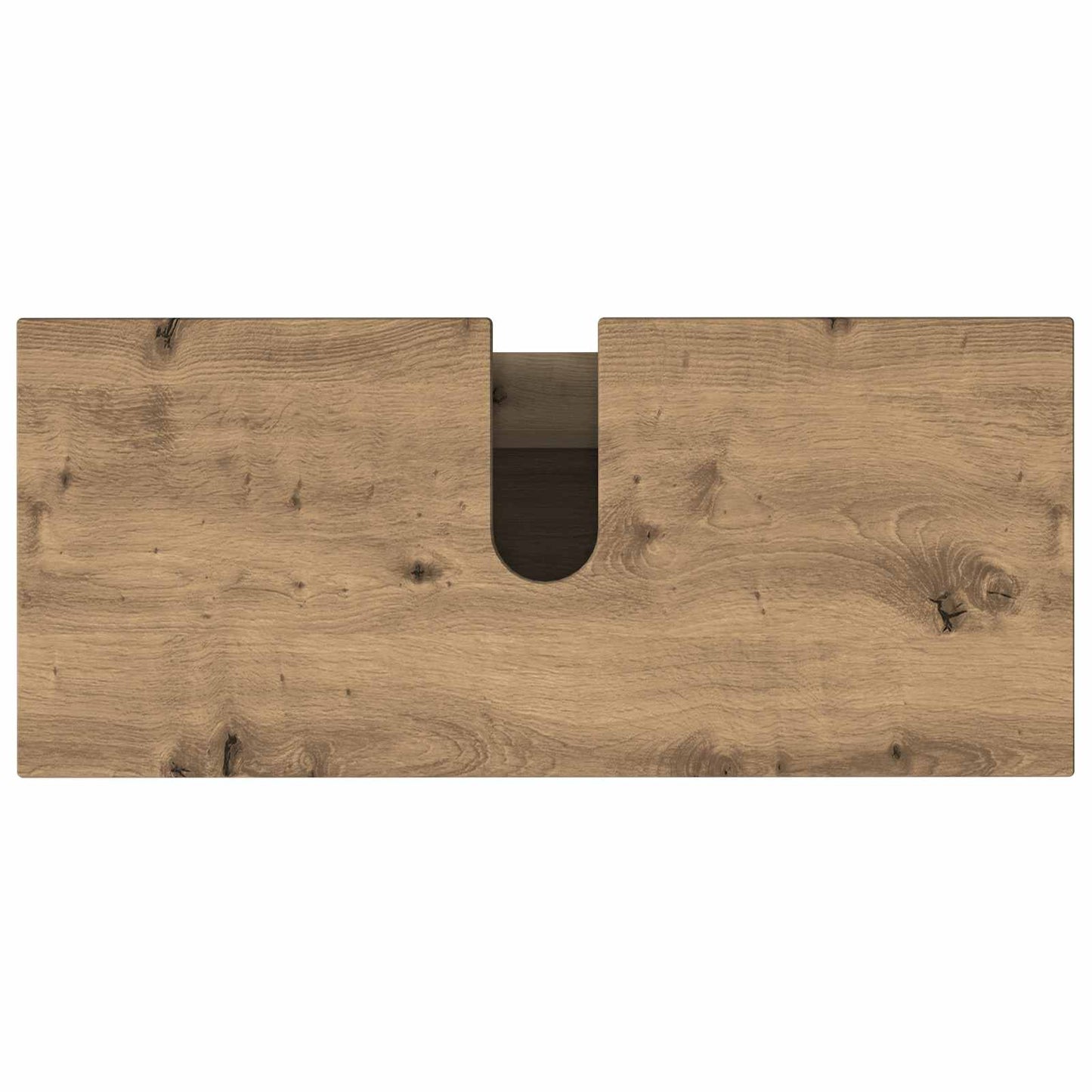 Badkamer Waskom Artisanaal eiken 80 x 35 x 60 cm Bewerkt hout