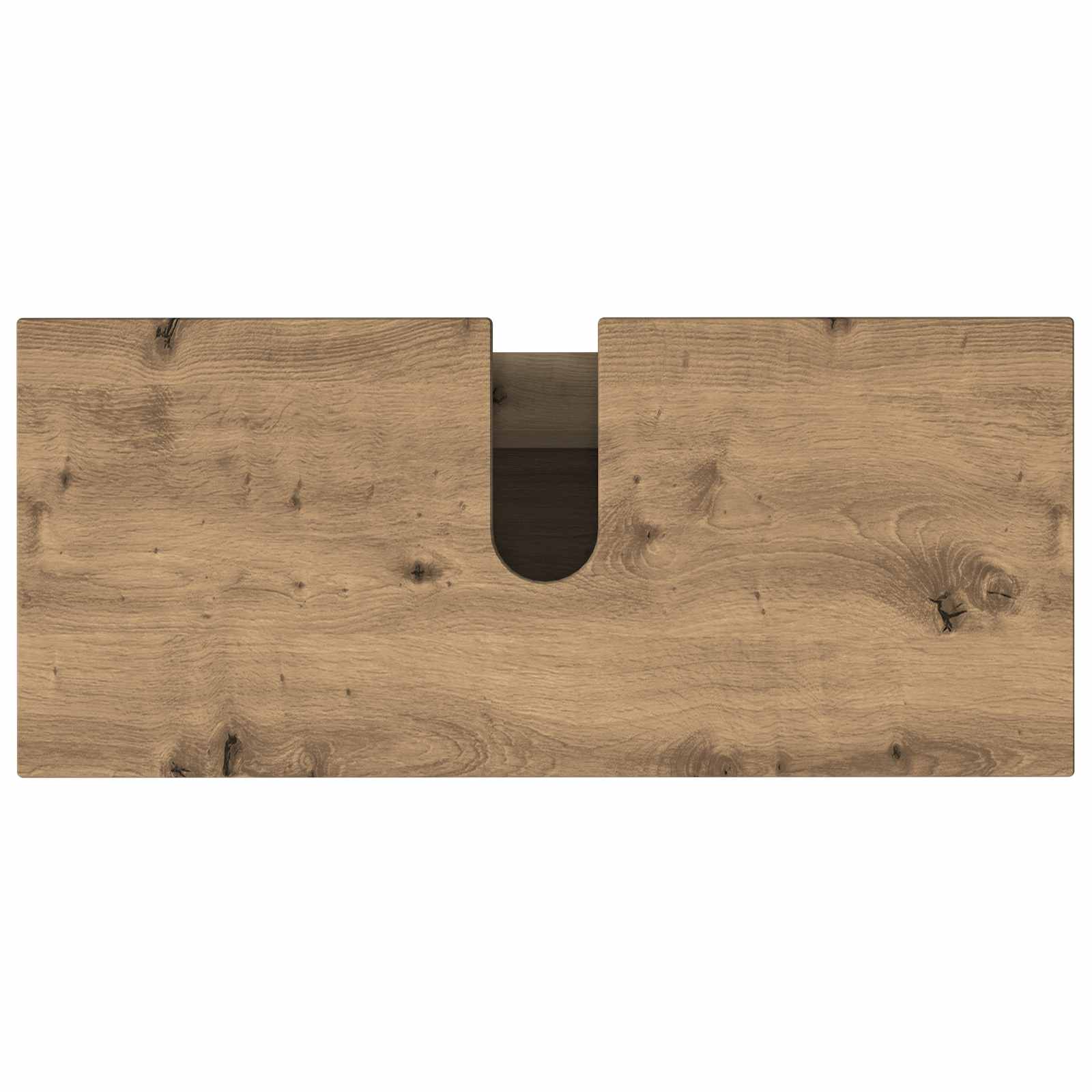 Badkamer Waskom Artisanaal eiken 80 x 35 x 60 cm Bewerkt hout
