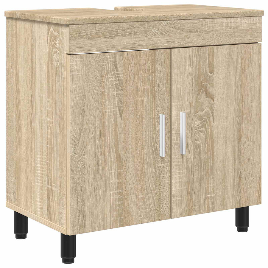 Badkamer Waskom Sonoma Eiken 60 x 35 x 60 cm Bewerkt hout