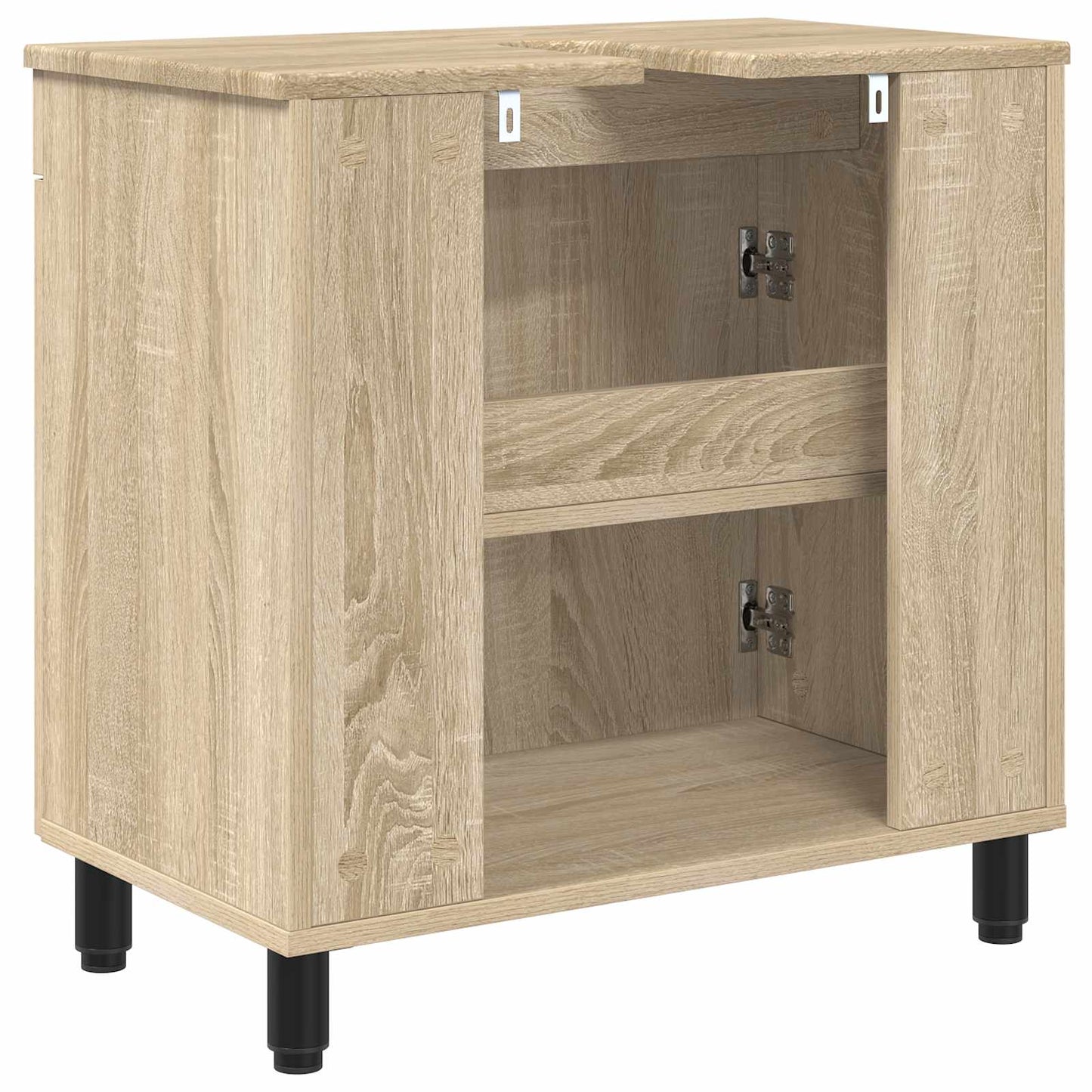Badkamer Waskom Sonoma Eiken 60 x 35 x 60 cm Bewerkt hout