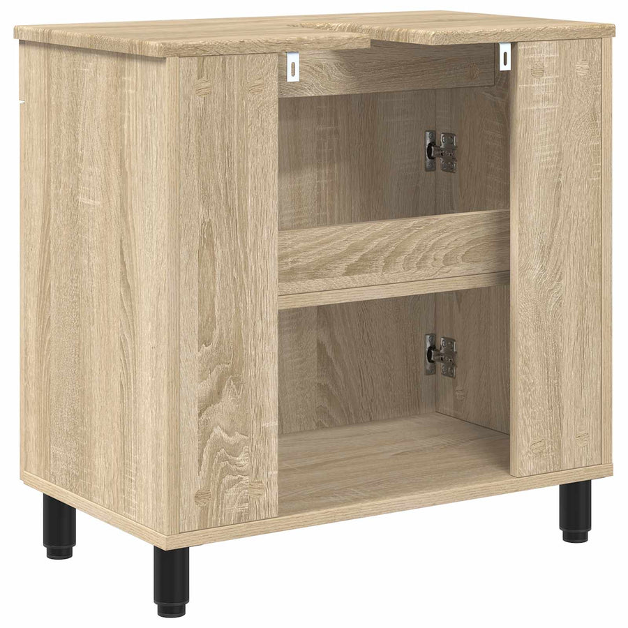 Badkamer Waskom Sonoma Eiken 60 x 35 x 60 cm Bewerkt hout