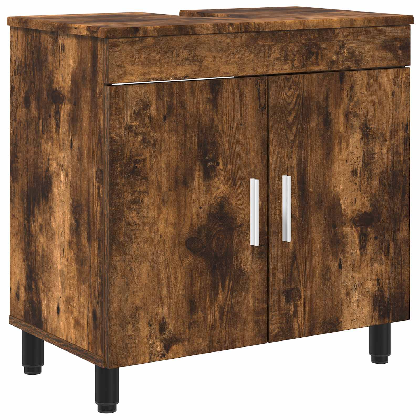 Badkamer Waskom Gerookt eiken 60 x 35 x 60 cm Bewerkt hout