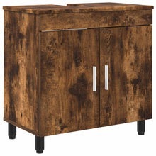 Badkamer Waskom Gerookt eiken 60 x 35 x 60 cm Bewerkt hout
