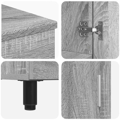 Badkamer Waskom Grijs Sonoma 60 x 35 x 60 cm Bewerkt hout