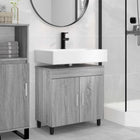 Badkamermeubel 60x35x60 cm grijs sonoma bewerkt hout