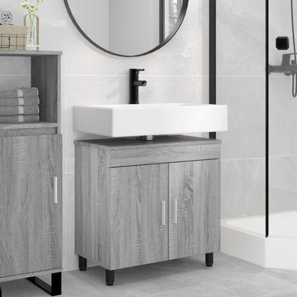 Badkamer Waskom Grijs Sonoma 60 x 35 x 60 cm Bewerkt hout