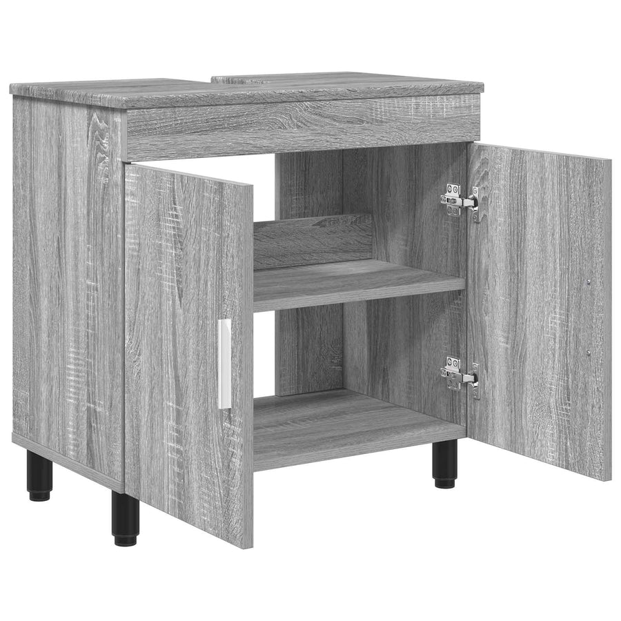 Badkamer Waskom Grijs Sonoma 60 x 35 x 60 cm Bewerkt hout