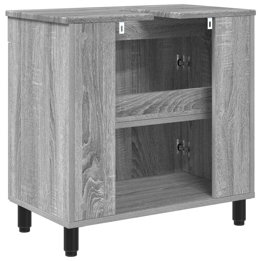 Badkamer Waskom Grijs Sonoma 60 x 35 x 60 cm Bewerkt hout