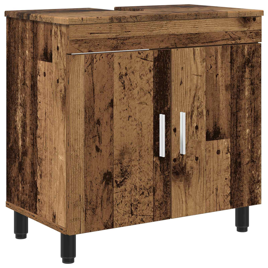 Badkamer Waskom Oud hout 60 x 35 x 60 cm Bewerkt hout