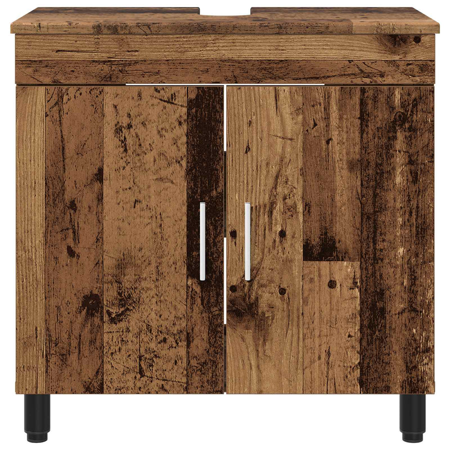 Badkamer Waskom Oud hout 60 x 35 x 60 cm Bewerkt hout