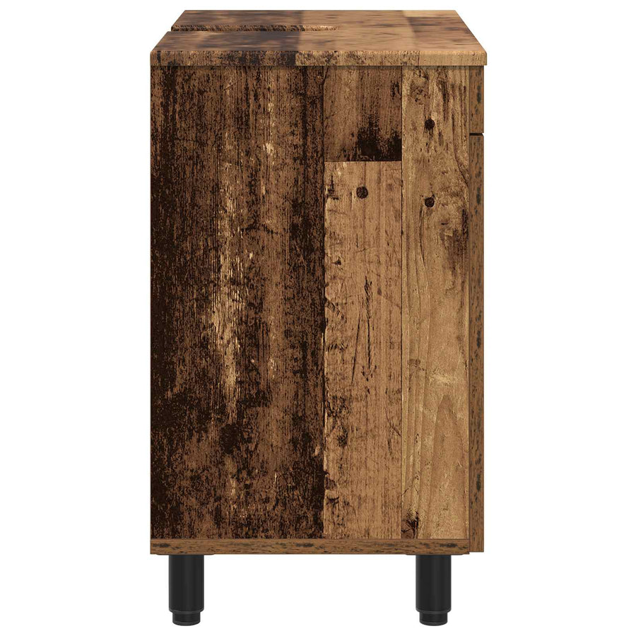 Badkamer Waskom Oud hout 60 x 35 x 60 cm Bewerkt hout