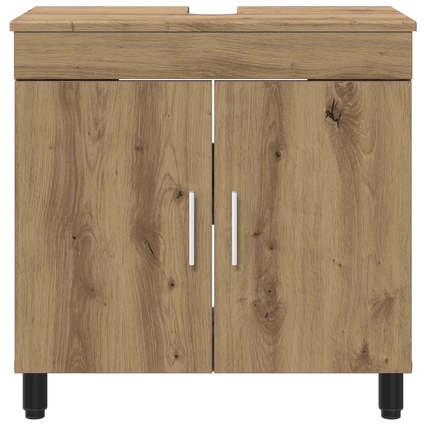 Badkamer Waskom Artisanaal eiken 60 x 35 x 60 cm Bewerkt hout