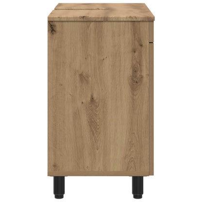 Badkamer Waskom Artisanaal eiken 60 x 35 x 60 cm Bewerkt hout