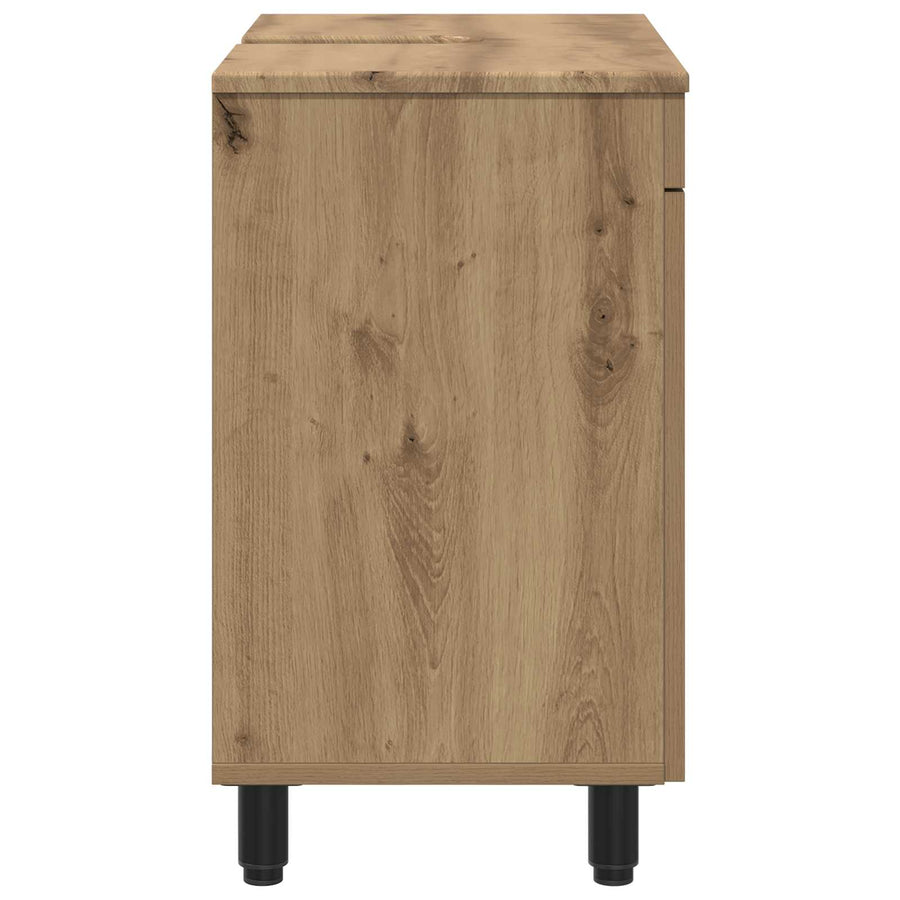 Badkamer Waskom Artisanaal eiken 60 x 35 x 60 cm Bewerkt hout