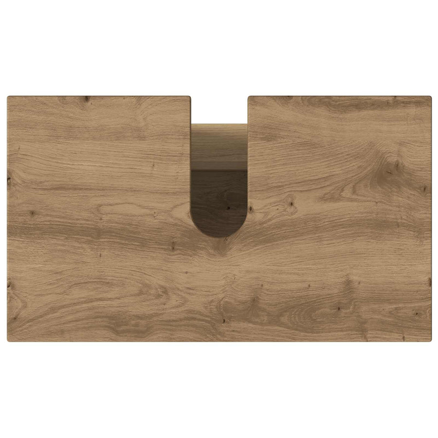 Badkamer Waskom Artisanaal eiken 60 x 35 x 60 cm Bewerkt hout