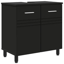 Badkamer Waskom Zwart 60 x 35 x 60 cm Bewerkt hout