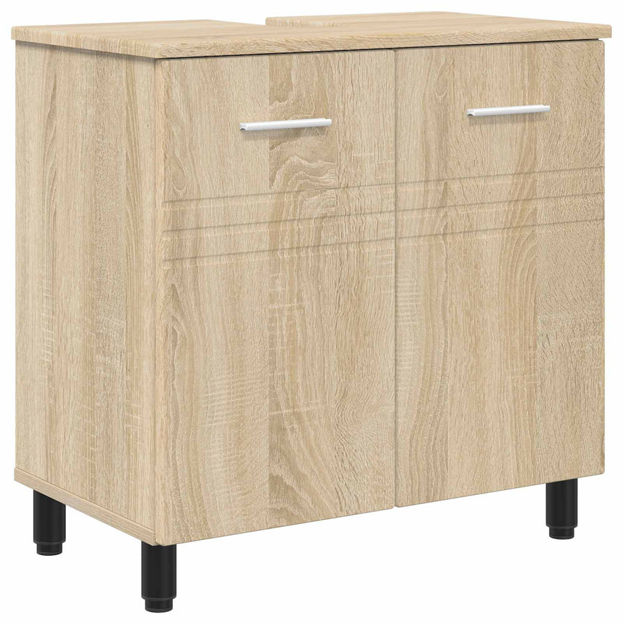 Badkamer Waskom Sonoma Eiken 60 x 35 x 60 cm Bewerkt hout