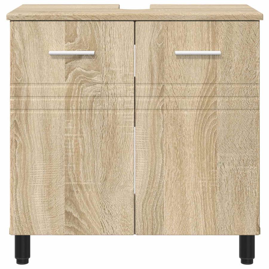 Badkamer Waskom Sonoma Eiken 60 x 35 x 60 cm Bewerkt hout