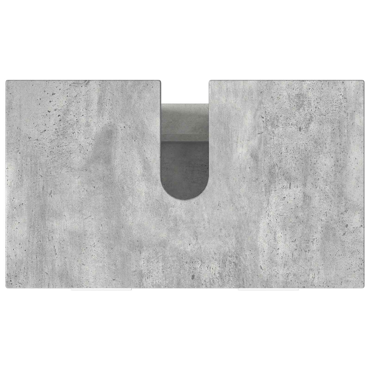 Badkamer Waskom Betongrijs 60 x 35 x 60 cm Bewerkt hout