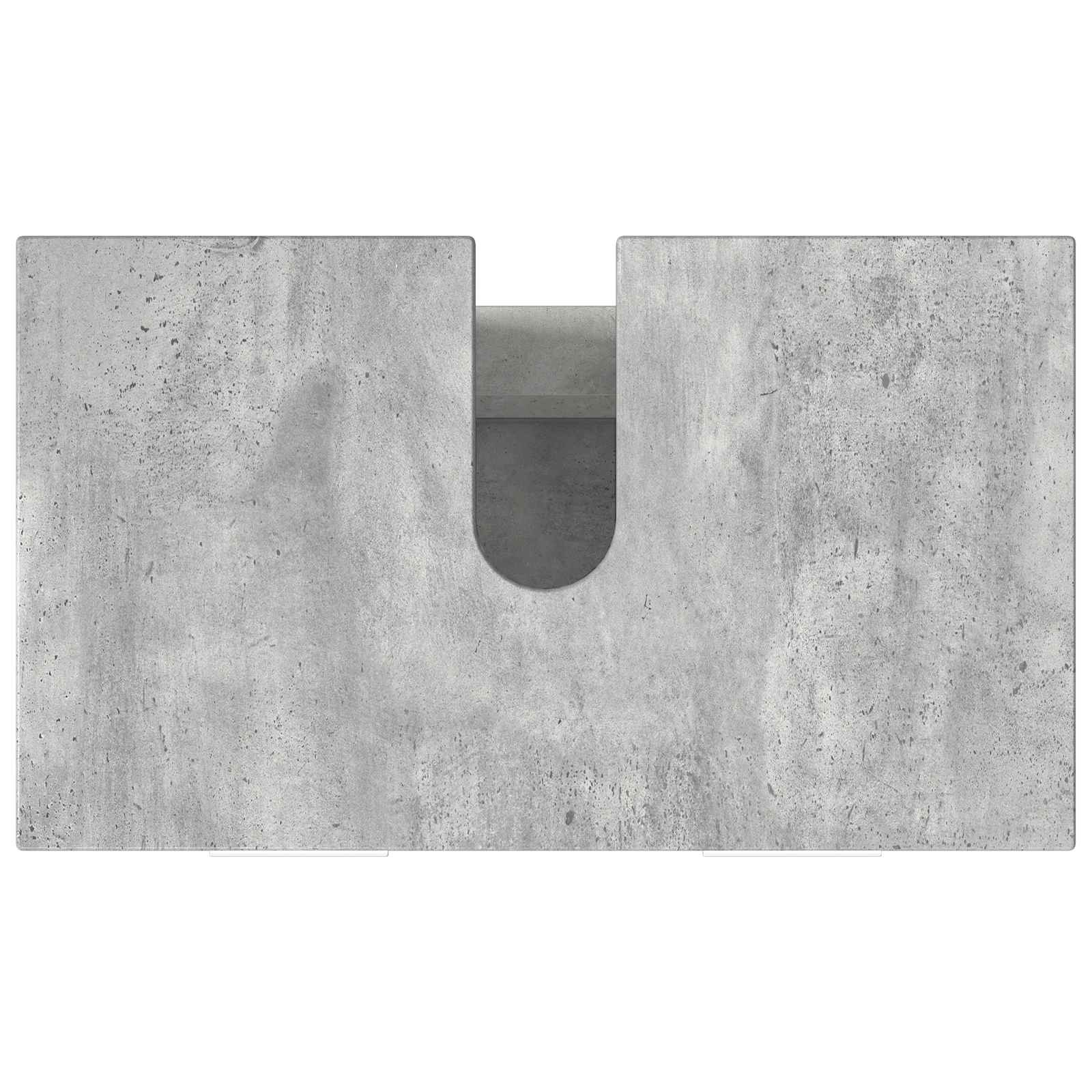 Badkamer Waskom Betongrijs 60 x 35 x 60 cm Bewerkt hout