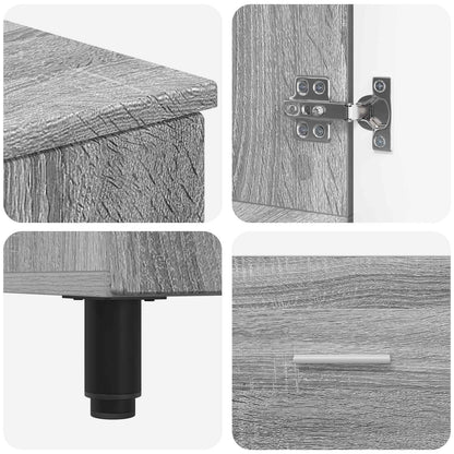 Badkamer Waskom Grijs Sonoma 60 x 35 x 60 cm Bewerkt hout