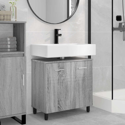 Badkamer Waskom Grijs Sonoma 60 x 35 x 60 cm Bewerkt hout