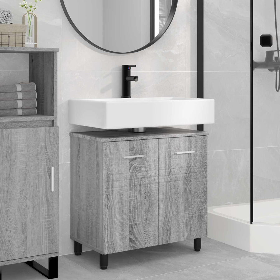Badkamer Waskom Grijs Sonoma 60 x 35 x 60 cm Bewerkt hout