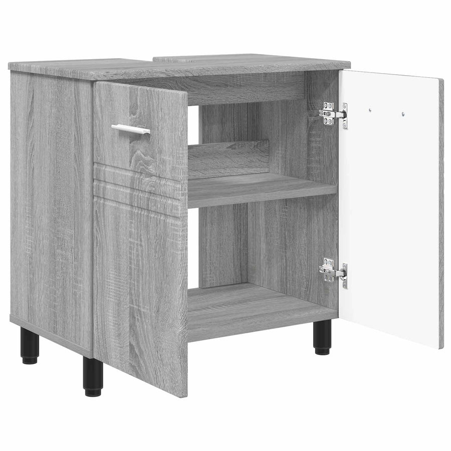 Badkamer Waskom Grijs Sonoma 60 x 35 x 60 cm Bewerkt hout